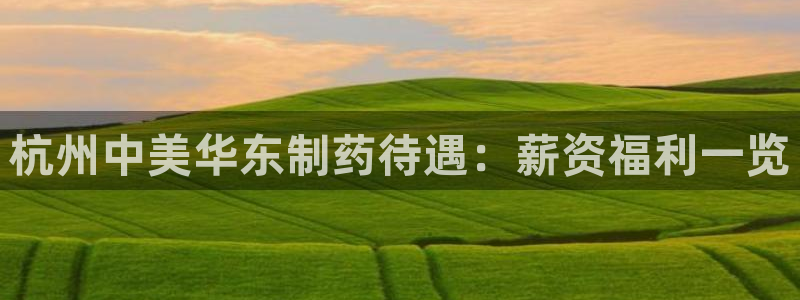老哥吧九游会：杭州中美华东制药待遇：薪资福利一览