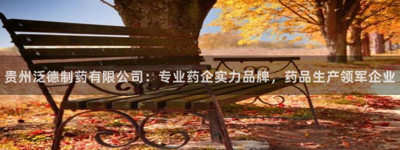 九游会老哥俱乐部社区论坛：贵州泛德制药有限公司：专业药企实力品牌，药品生产领军企业