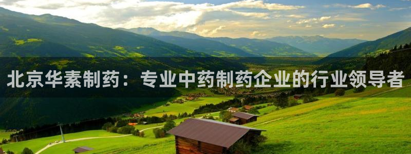 九游会老哥必备的交流社区九：北京华素制药：专业中药制药企业的行业领导者