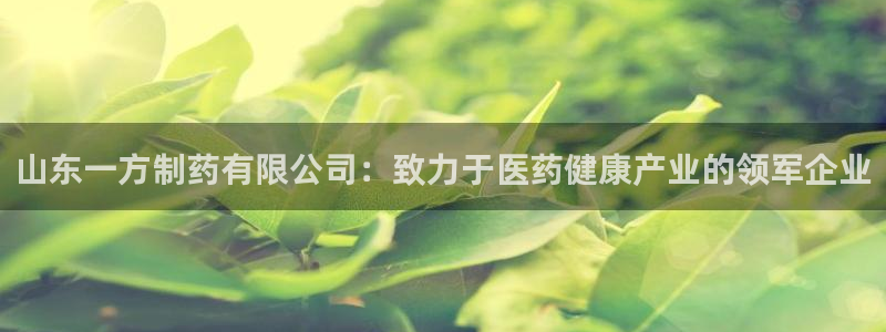 ag九游会老哥：山东一方制药有限公司：致力于医药健康产业的领军企业