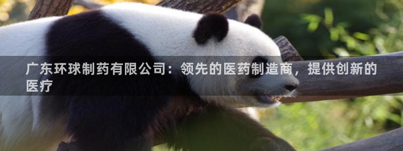 九游会老哥：广东环球制药有限公司：领先的医药制造商，提供创新的
医疗
