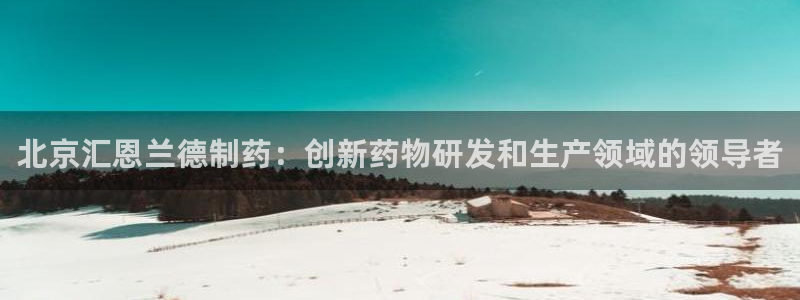 九游会老哥俱乐部：北京汇恩兰德制药：创新药物研发和生产领域的领导者