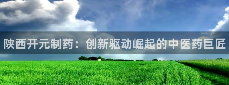 九游老哥俱乐部官网登录不了：陕西开元制药：创新驱动崛起的中医药巨匠