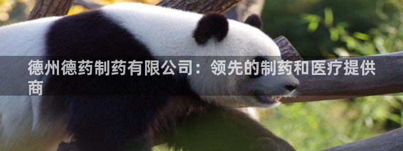 九游会老哥：德州德药制药有限公司：领先的制药和医疗提供
商