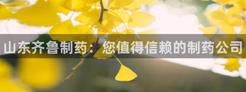 九游会老哥：山东齐鲁制药：您值得信赖的制药公司