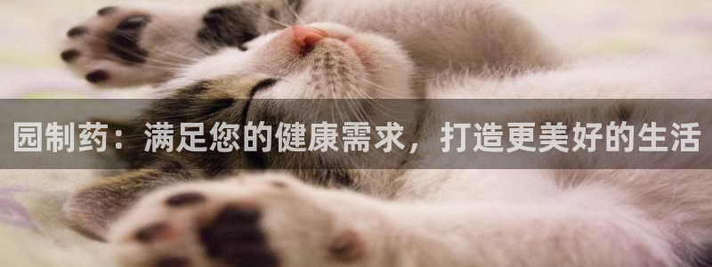 9游会老哥俱乐部：园制药：满足您的健康需求，打造更美好的生活