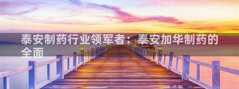 九游老哥俱乐部官网登录：泰安制药行业领军者：泰安加华制药的
全面