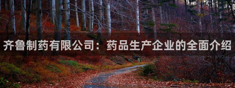 九游老哥俱乐部官网登录：齐鲁制药有限公司：药品生产企业的全面介绍