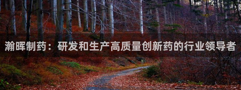 九游会老哥必备的交流社区九：瀚晖制药：研发和生产高质量创新药的行业领导者