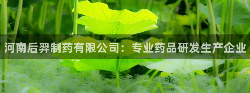 9游会老哥：河南后羿制药有限公司：专业药品研发生产企业